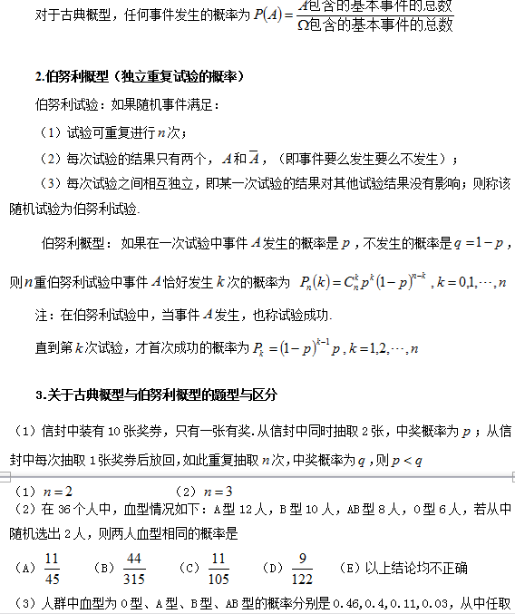 2018考研资料：管理类联考数学极易混淆的考点分析